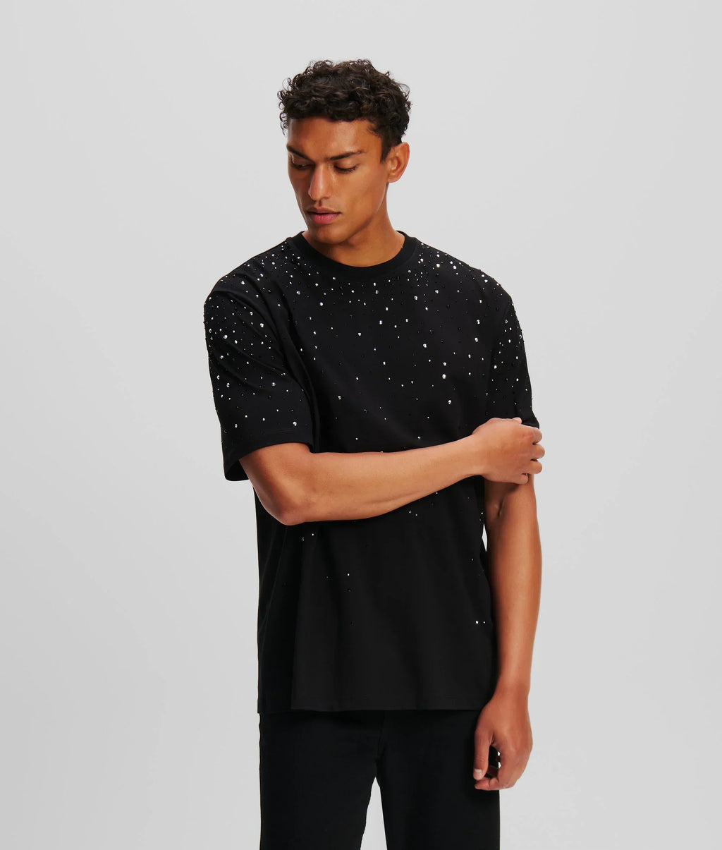 KARL RHINESTONE DEGRADÉ T-SHIRT