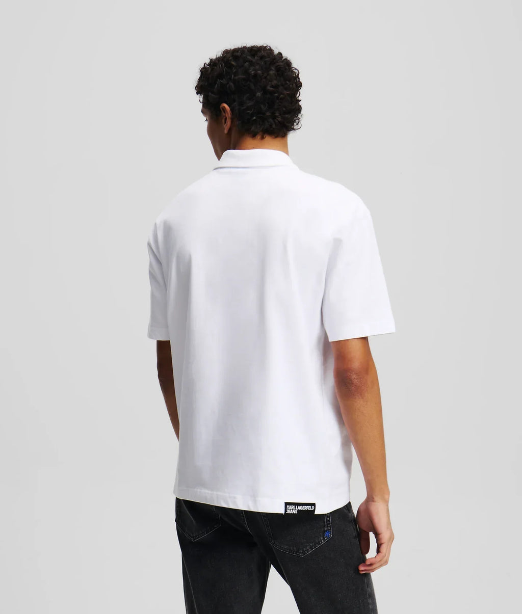 KARL BOX FADE LOGO POLO SHIRT