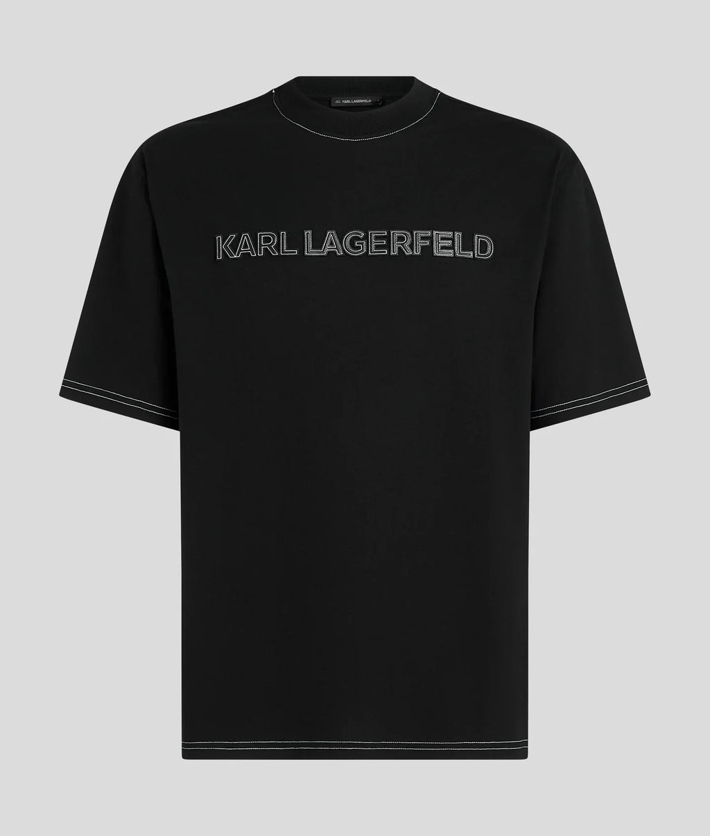 KARL CONTRAST STITCH T-SHIRT