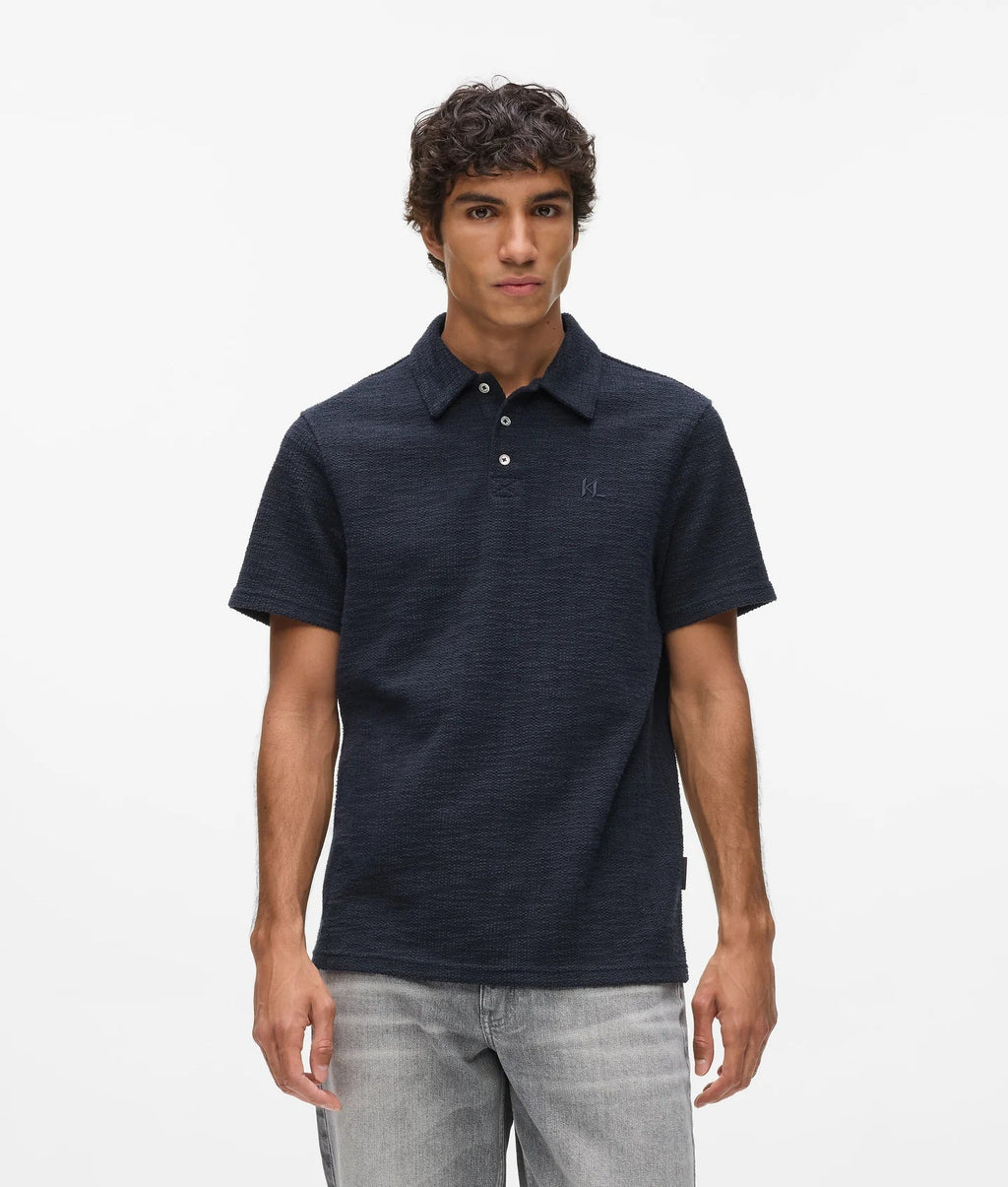 KARL BOUCLÉ POLO SHIRT