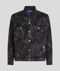 KARL ALL-OVER PRINT DENIM JACKET