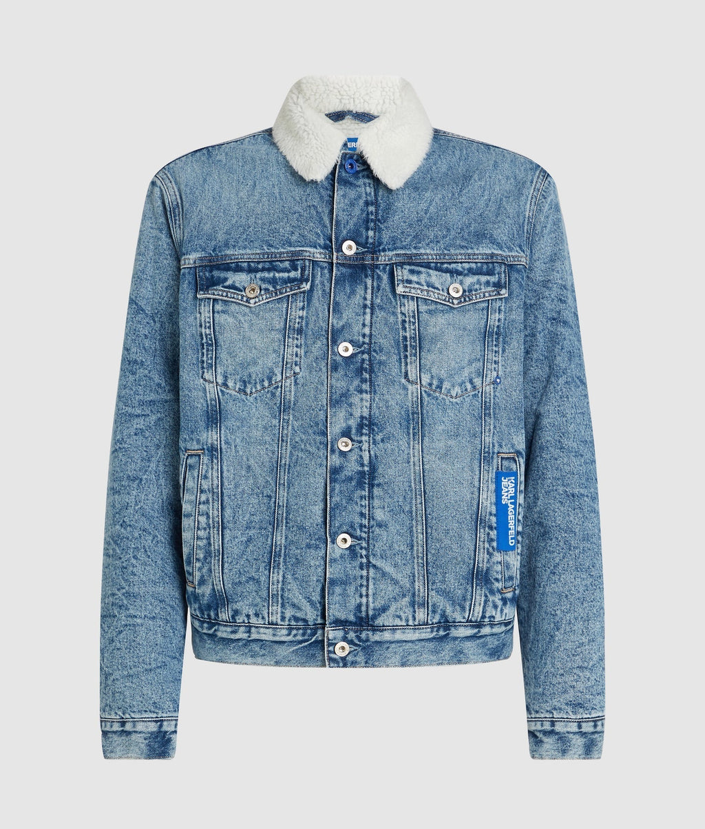 KARL SHEARLING DENIM JACKET