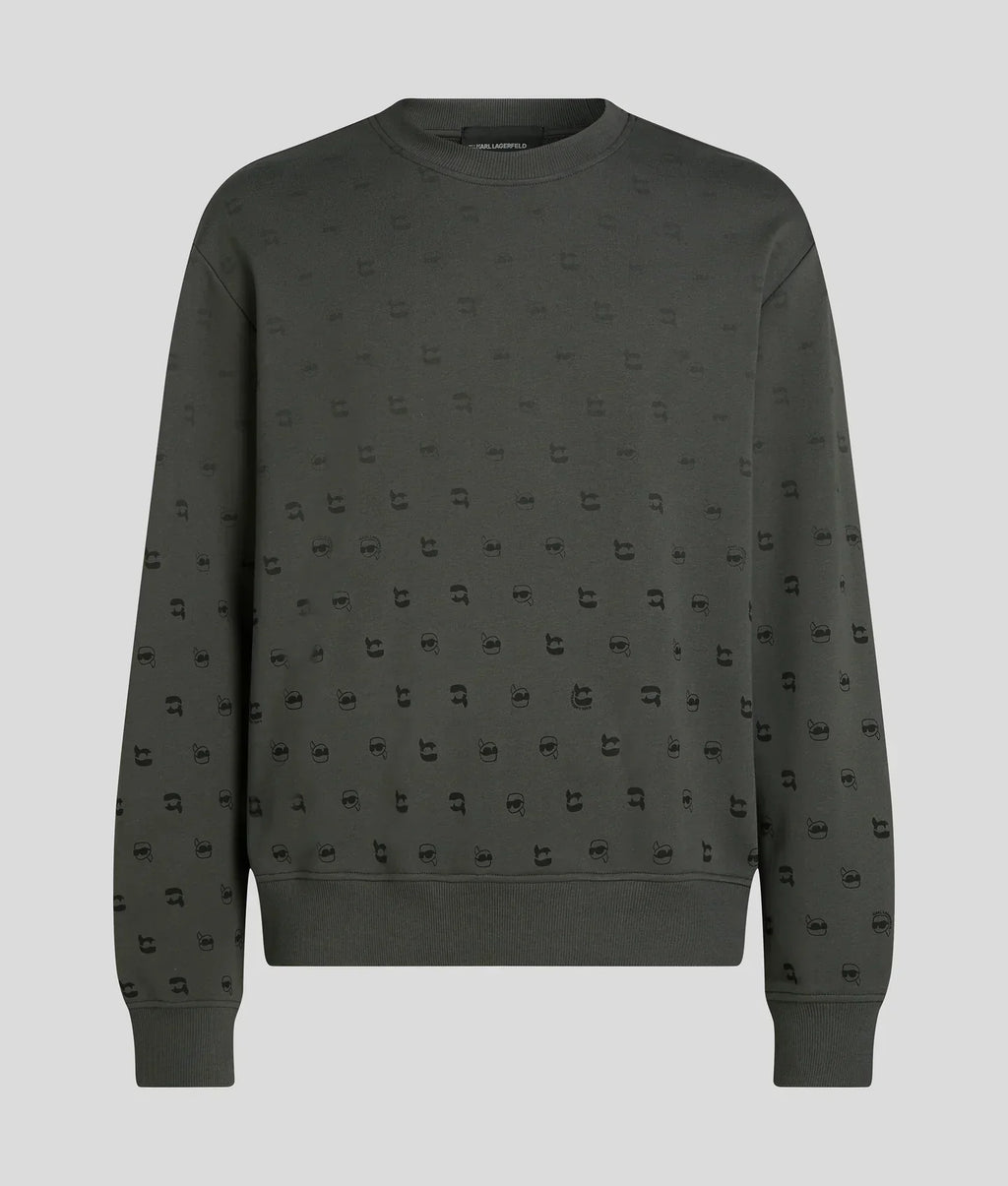 KARL IKON ALL-OVER-PRINT SWEATSHIRT