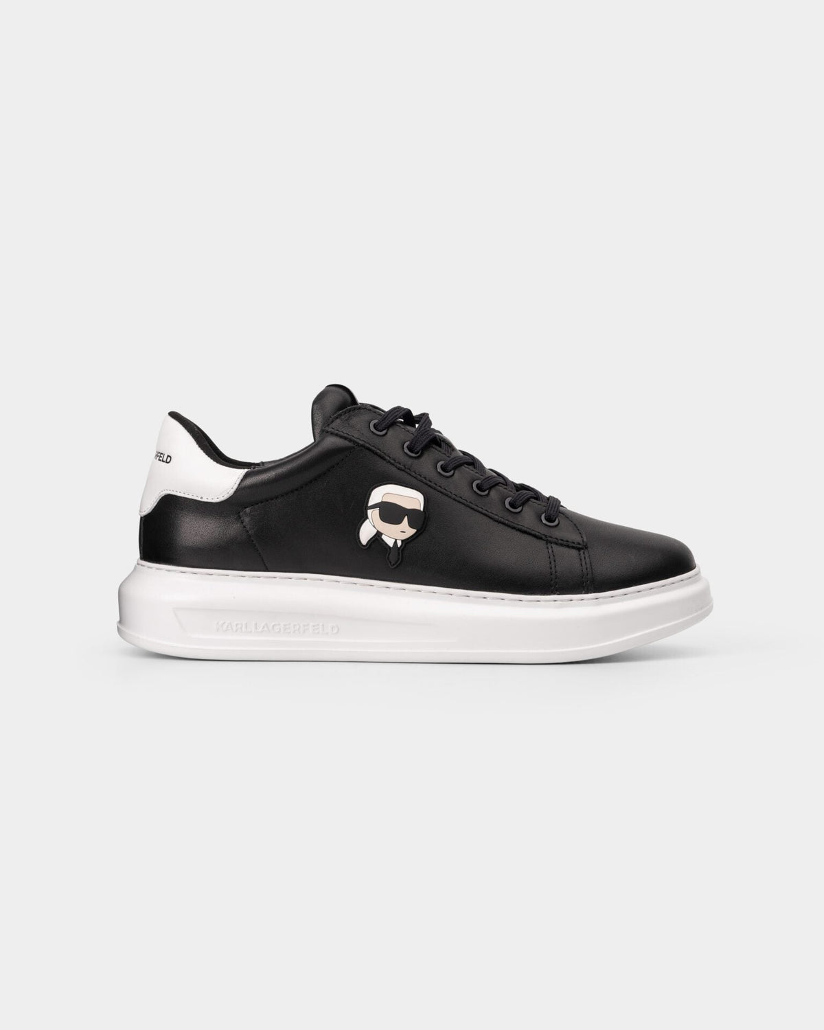 KARL KAPRI NFT LO LACE SNEAKER BLACK LTHR