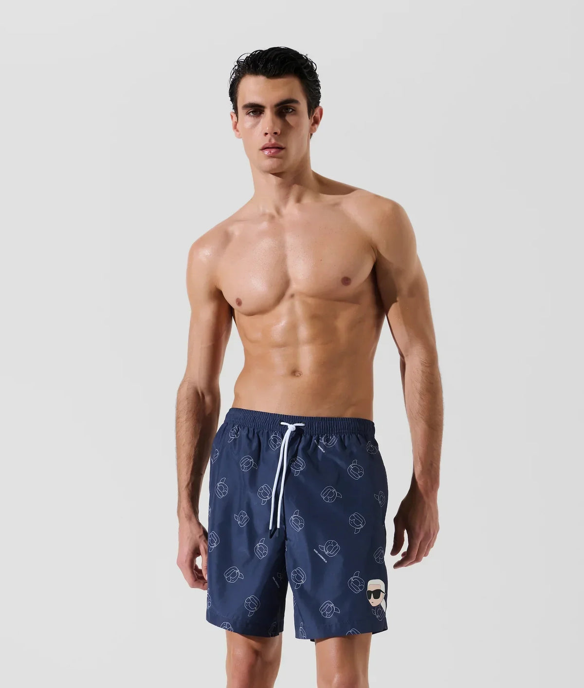 KARL IKON ALL-OVER-PRINT BOARDSHORTS