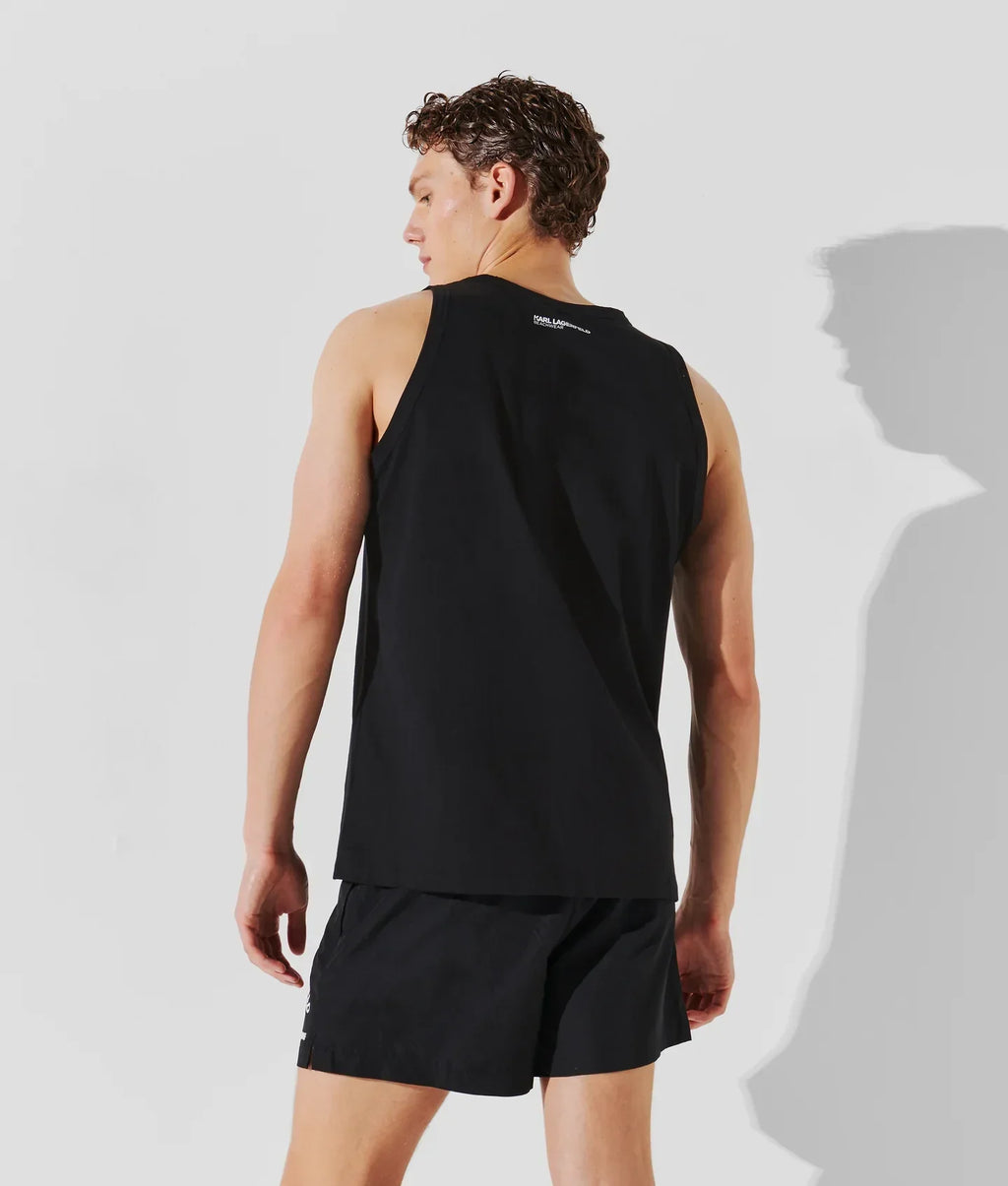 KARL LOGO BEACH TANK TOP