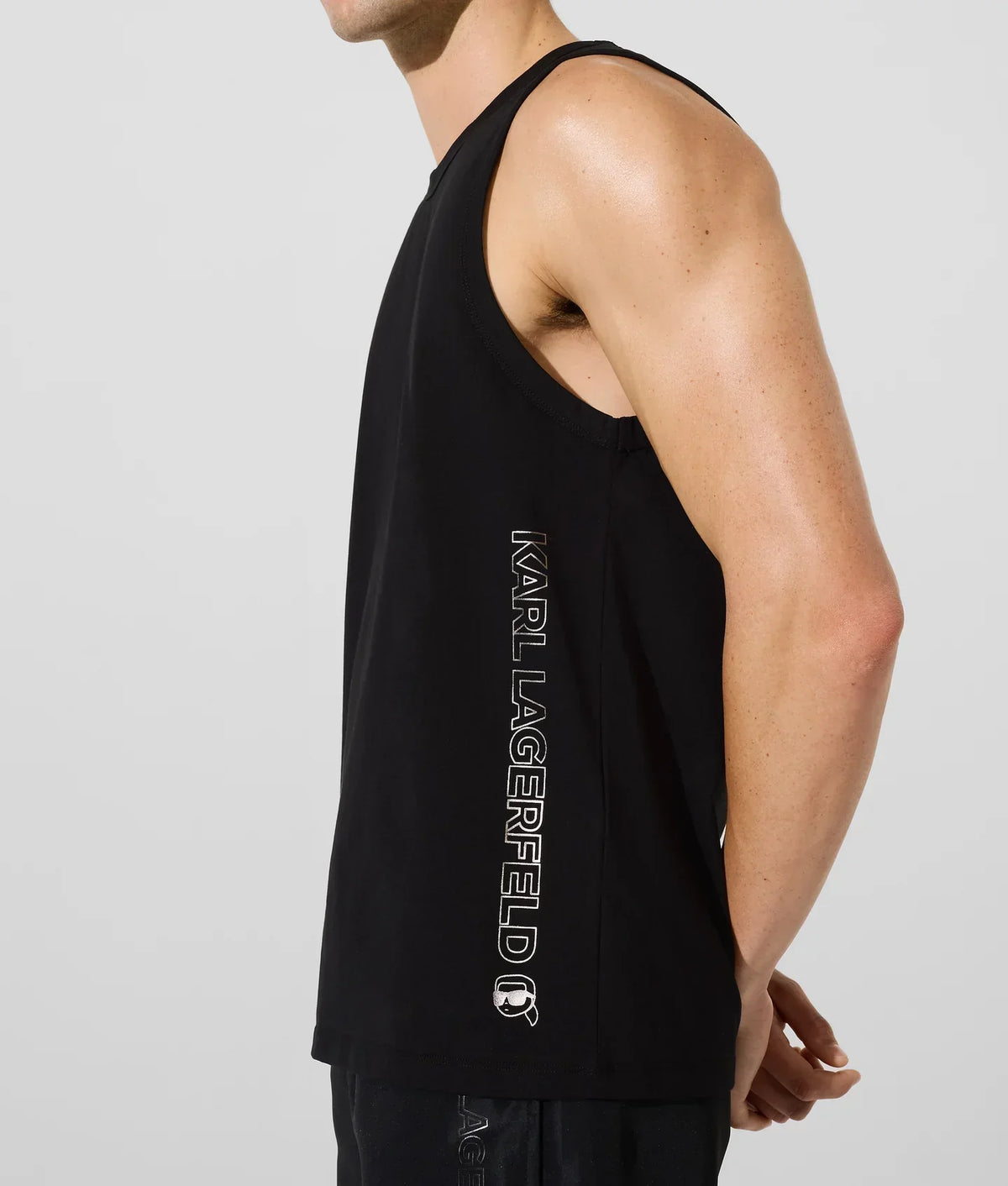 KARL IKON METALLIC BEACH TANK TOP