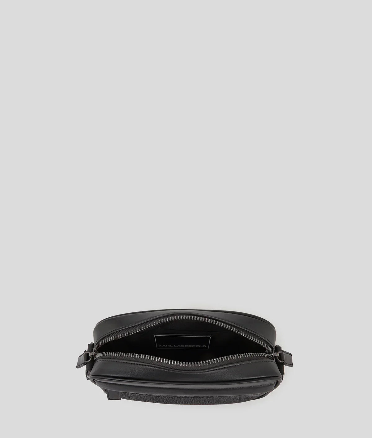 KARL K/ESSENTIAL LEATHER CROSSBODY BAG