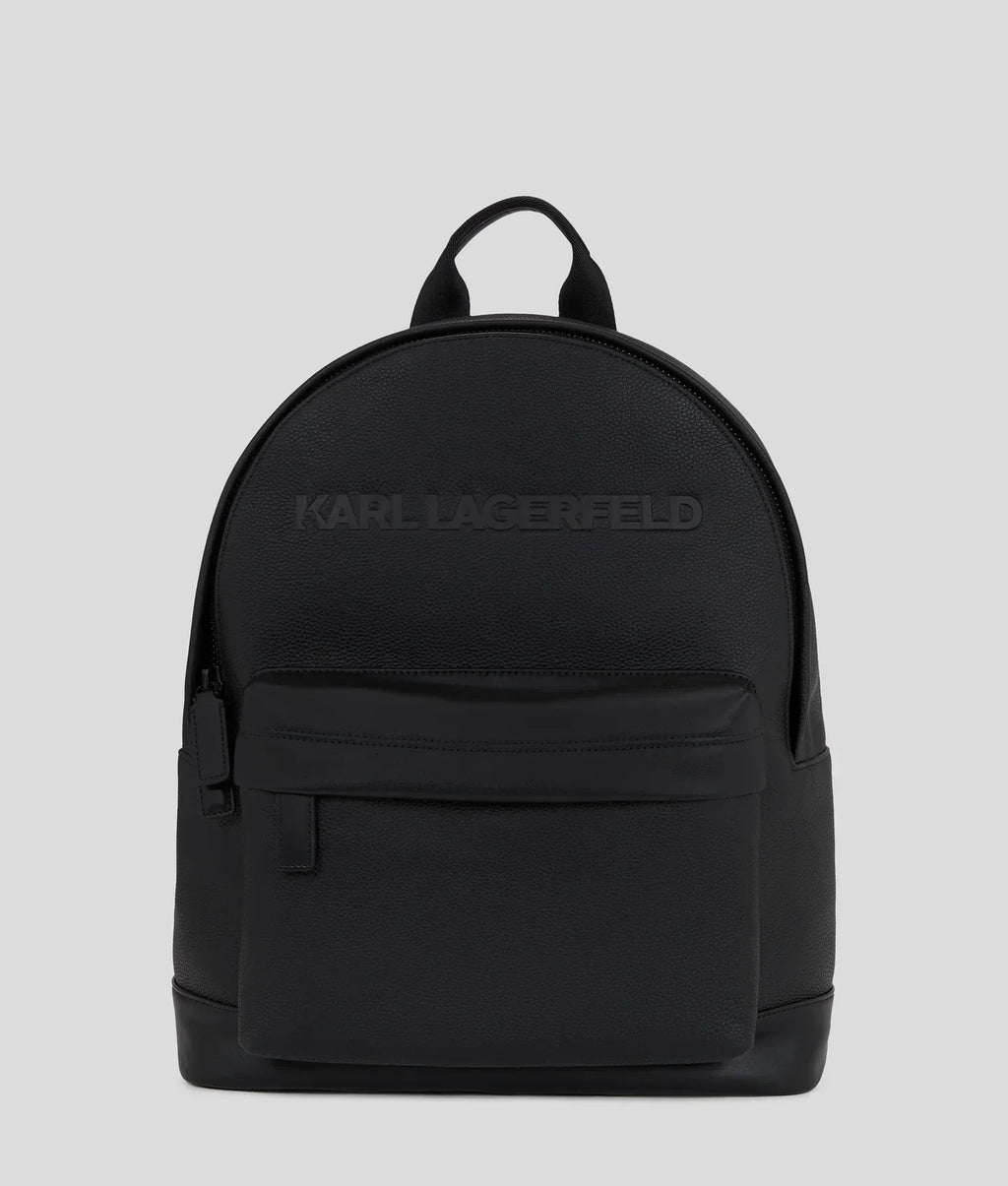 KARL K/ESSENTIAL LEATHER BACKPACK
