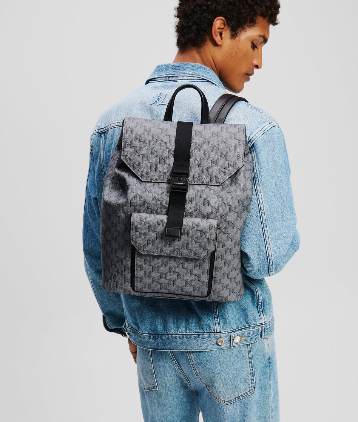 KARL MONOGRAM BACKPACK