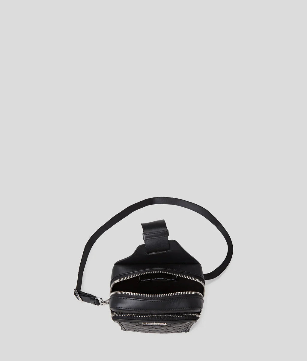 KARL K/LOOM LEATHER SLING BAG