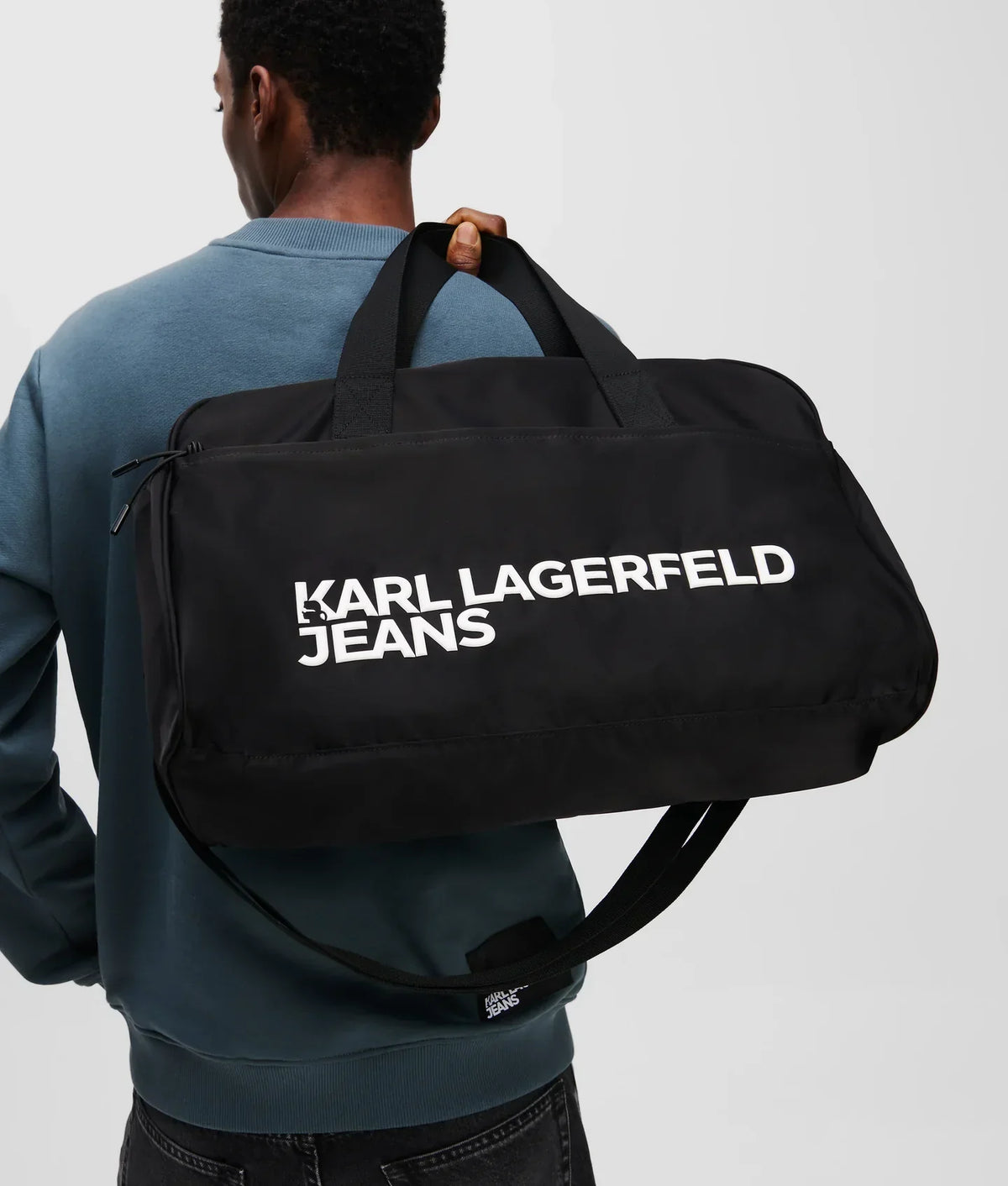 KARL NYLON GYM BAG
