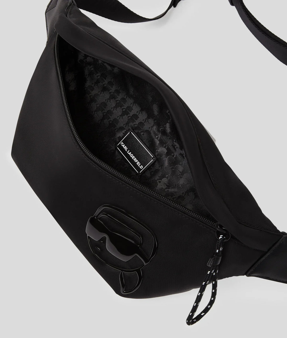 KARL IKON K NYLON BELT BAG