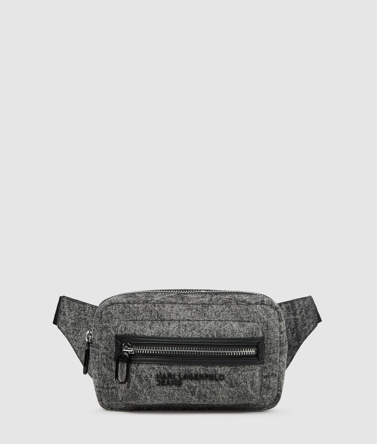 KARL WASHED DENIM BELT BAG
