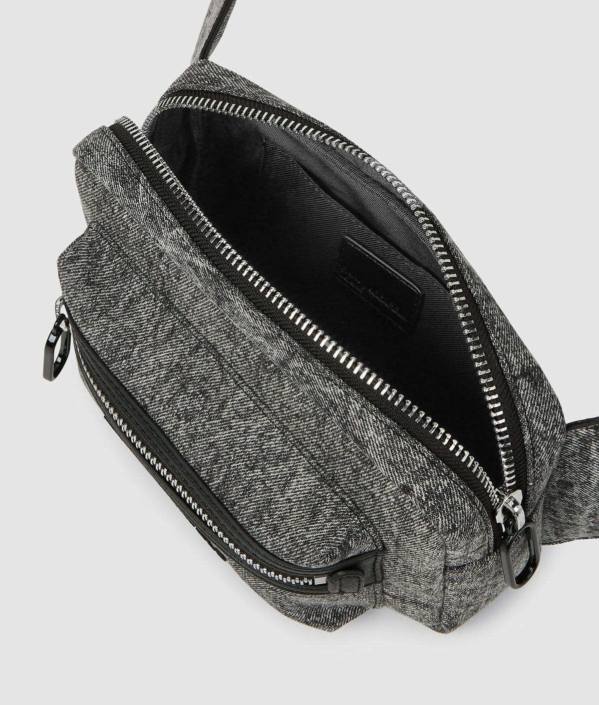 KARL WASHED DENIM BELT BAG