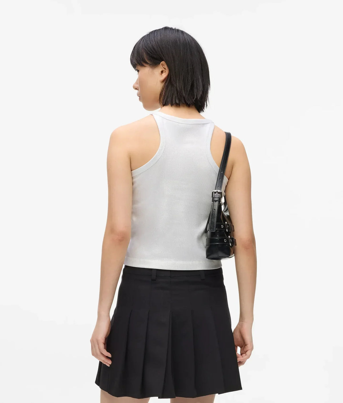 KARL COATED RIBBED TANK TOP