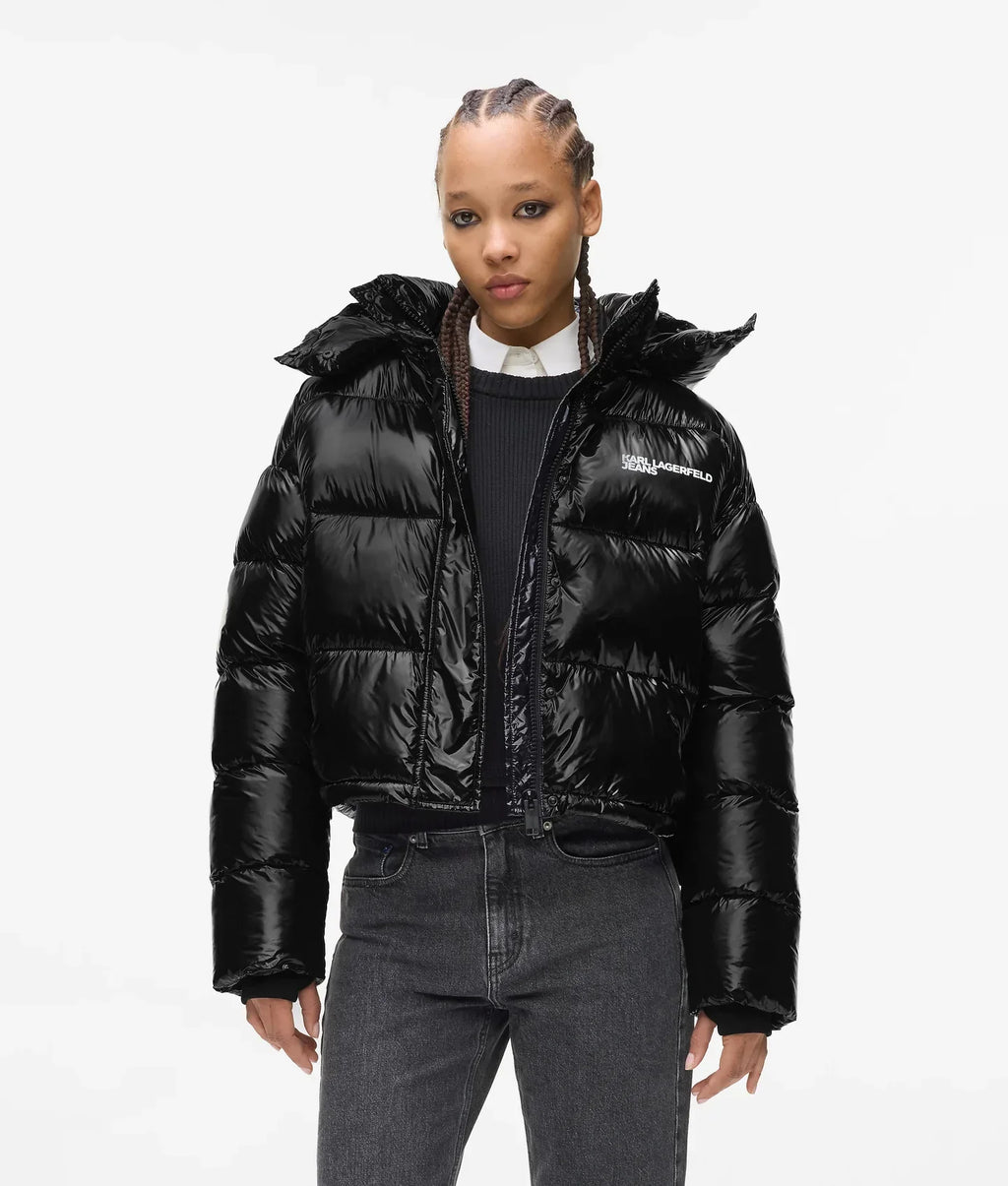 KARL SHINY BOXY PUFFER JACKET
