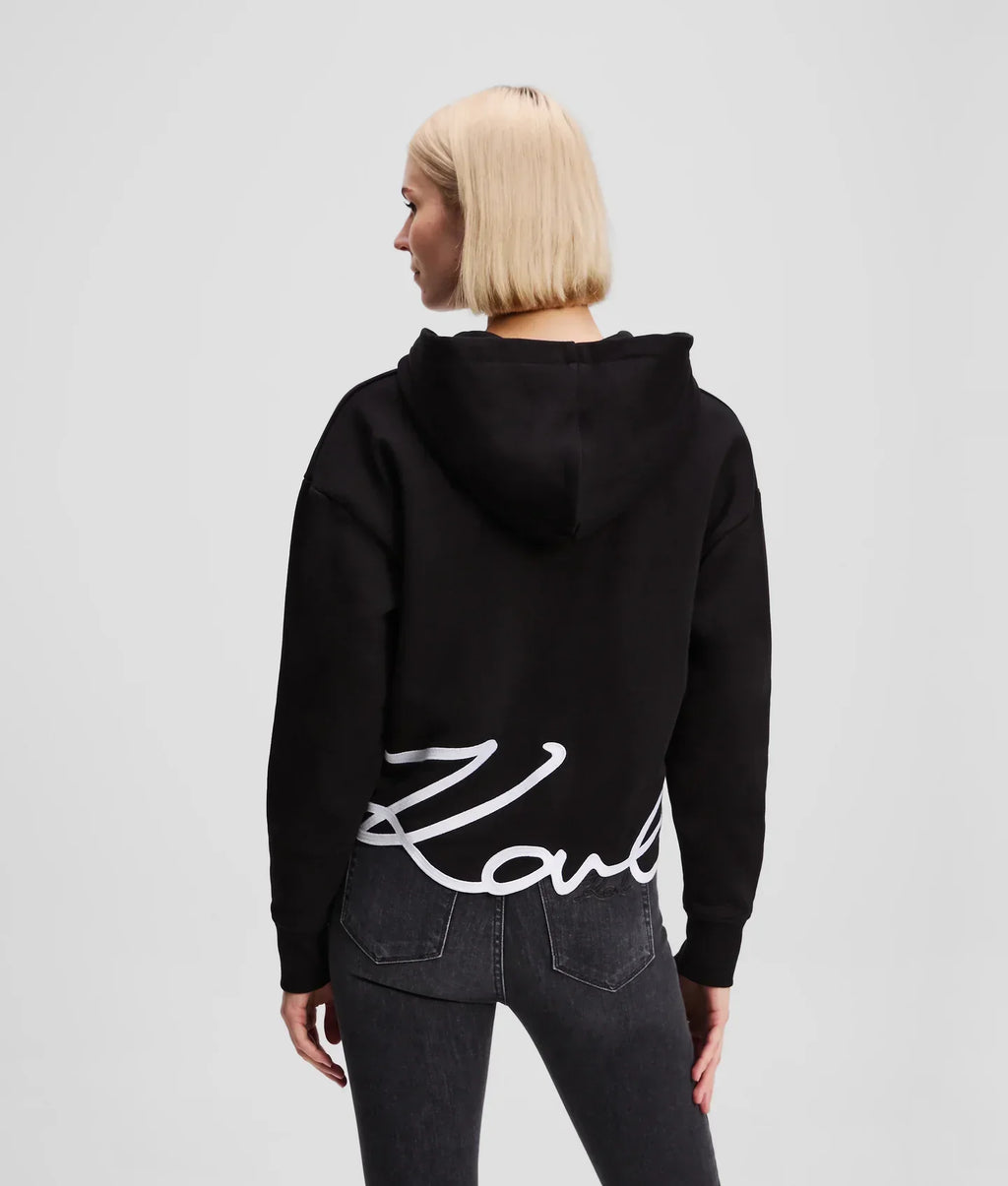 KARL SIGNATURE ZIP-UP HOODIE