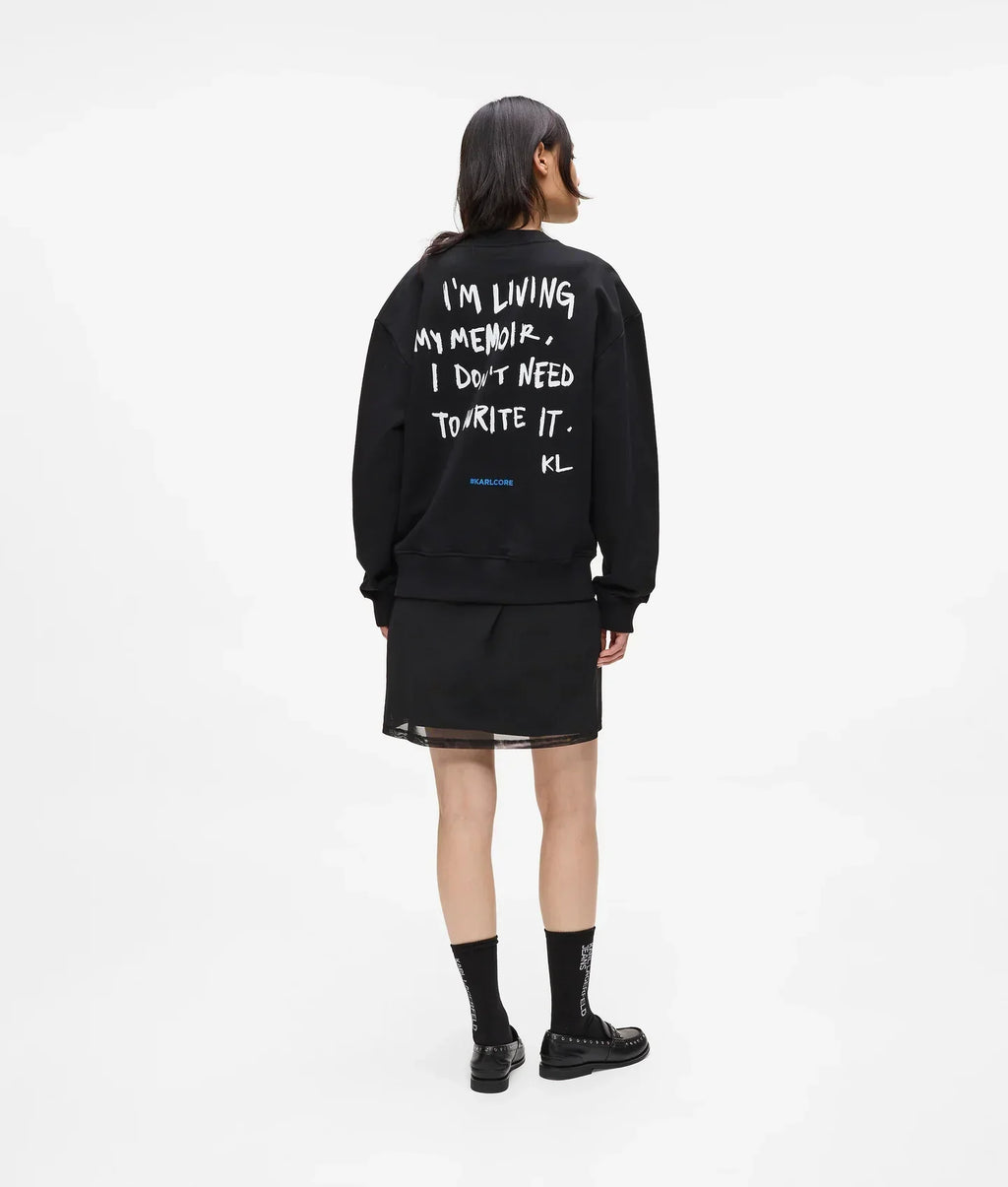 KARL RELAXED KARL QUOTE SWEATSHIRT