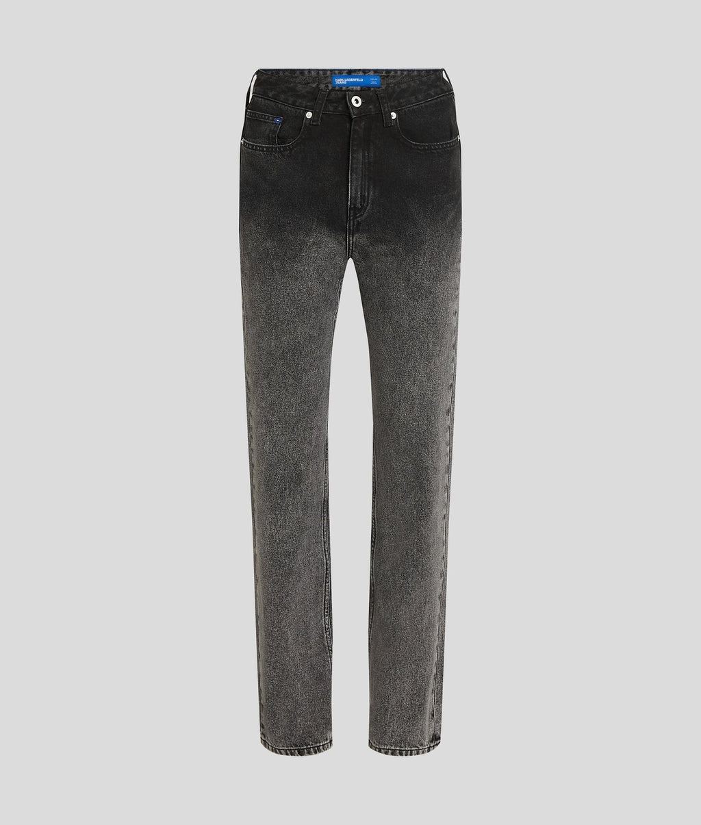 KARL OMBRÉ HIGH-RISE STRAIGHT JEANS