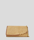 KARL K/SIGNATURE WOVEN WALLET ON CHAIN