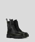 KARL BURLY BIKER LACE-UP BOOTS