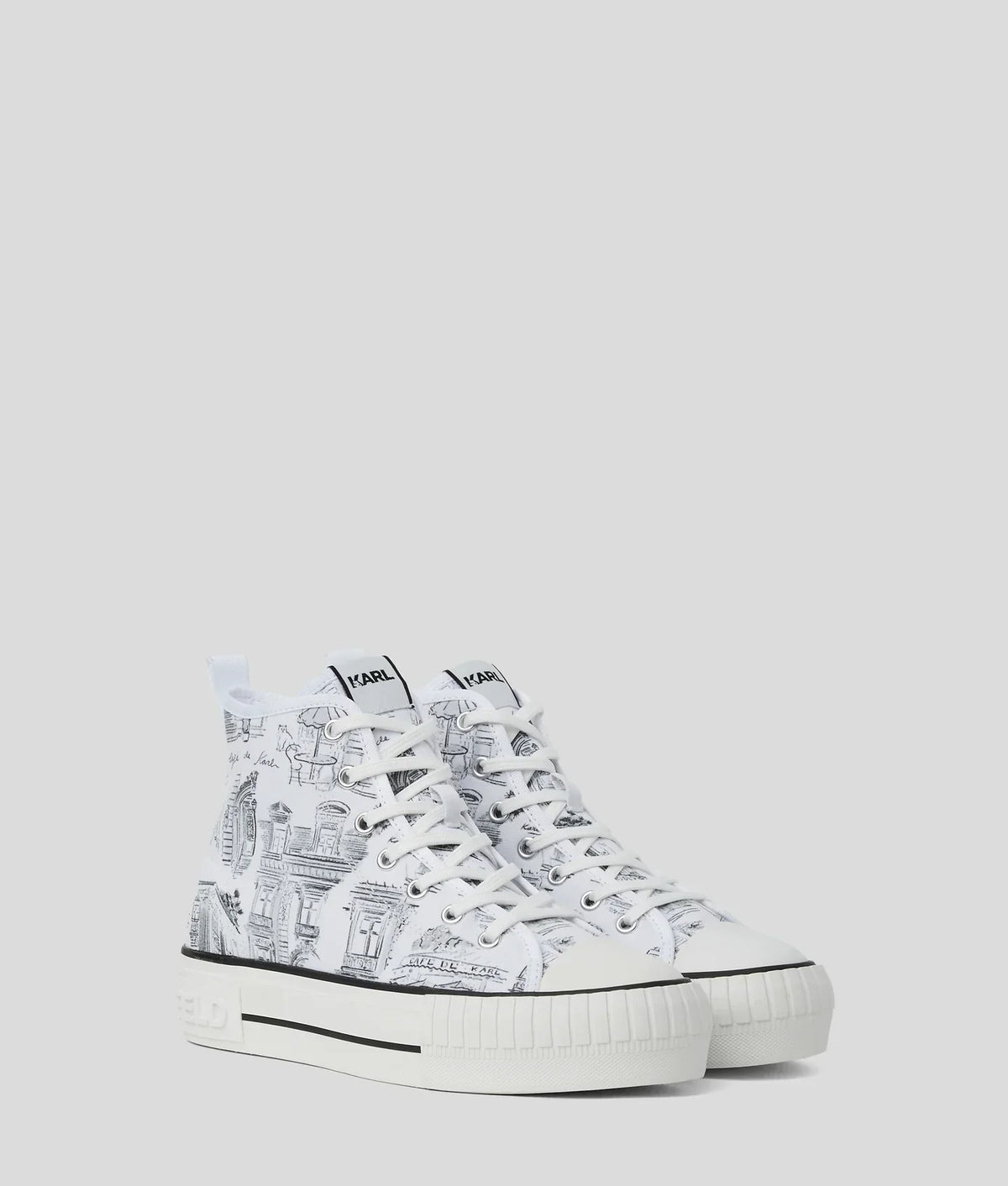 KARL KL X JORGE PARRA HIGH-TOP SNEAKERS