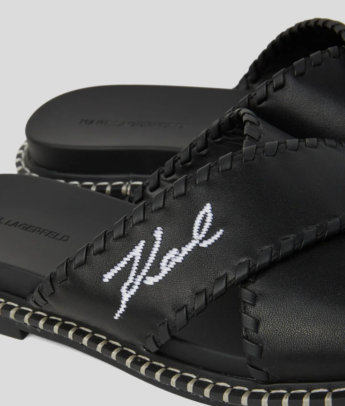 KARL SIGNATURE KLEO WHIPSTITCH SANDALS