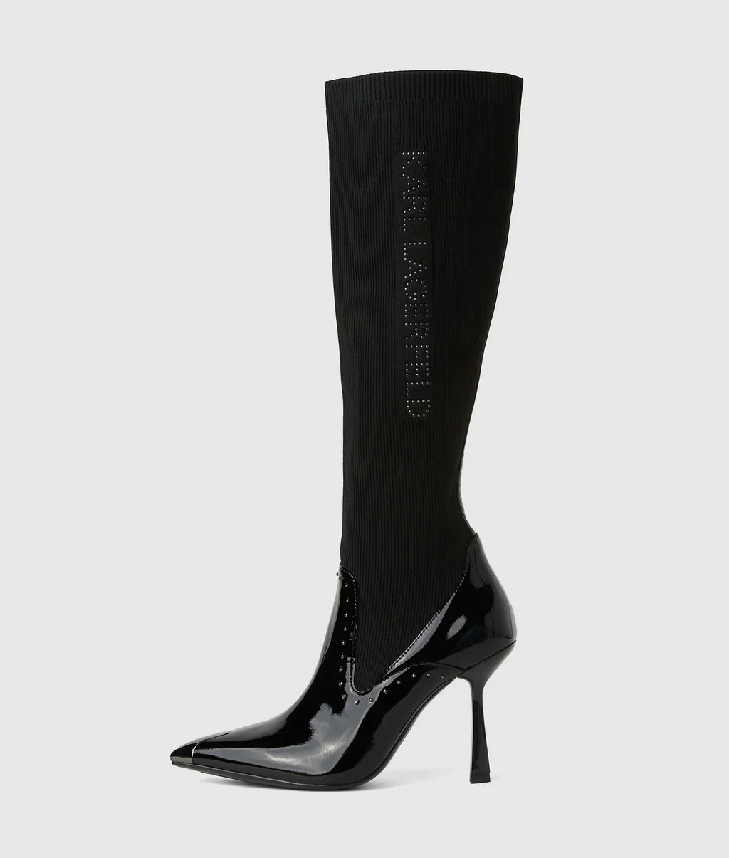KARL PANDARA TALL STUDDED BOOTS
