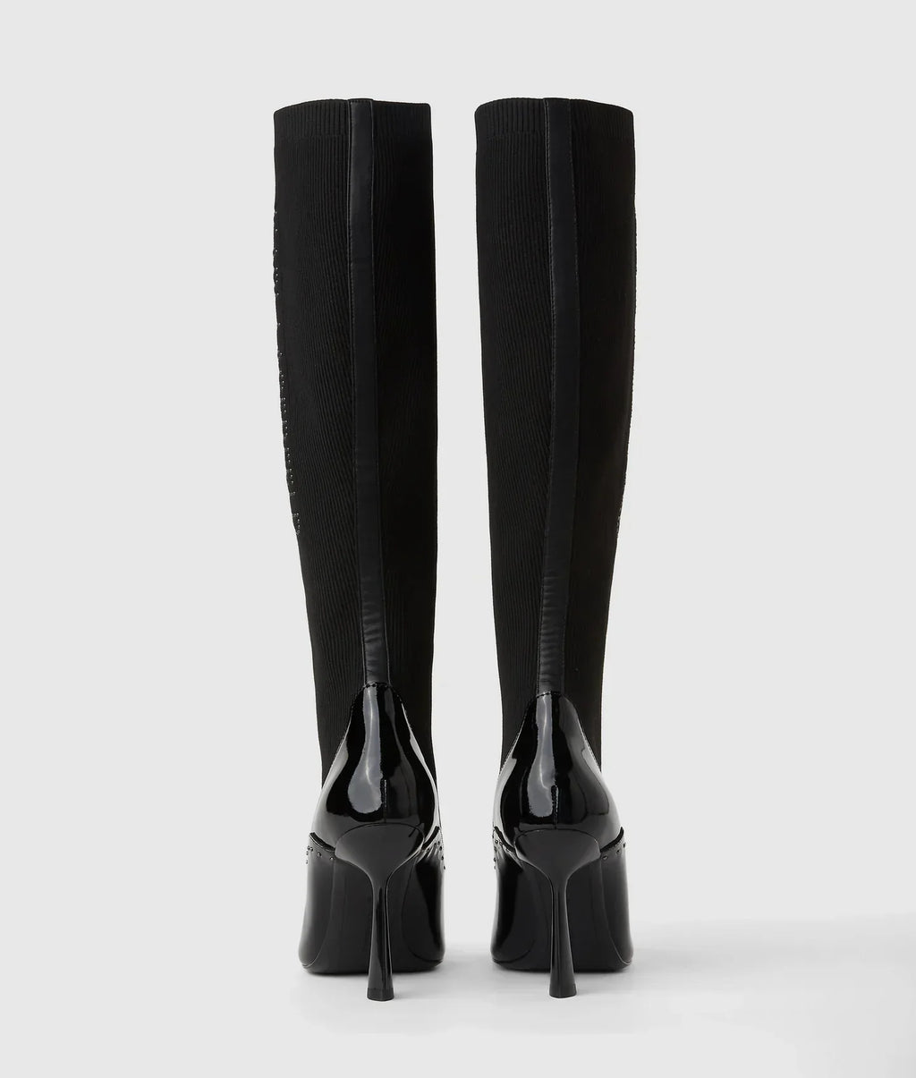 KARL PANDARA TALL STUDDED BOOTS